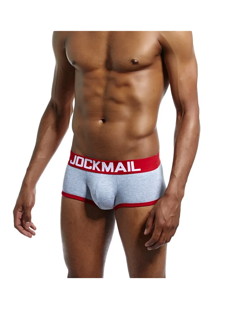 Bóxer Jock, color gris rojo