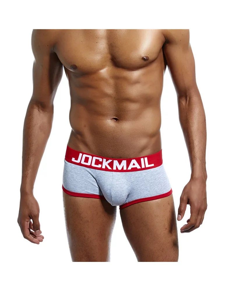 Bóxer Jock, color gris rojo